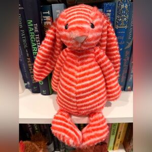 Jellycat Evey Bashful Bunny Red and White